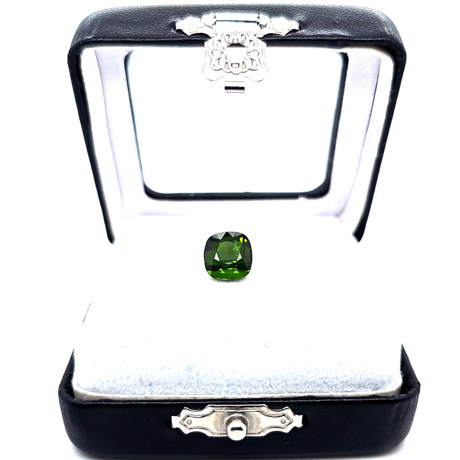 Green Tourmaline Engagement Ring