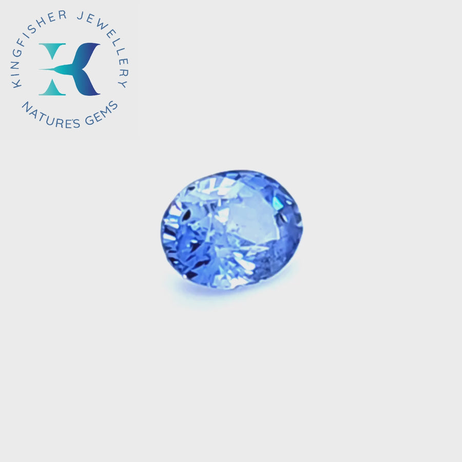 1.32 Ct Natural Blue Sapphire – SI2 – 6.93 x 5.49mm