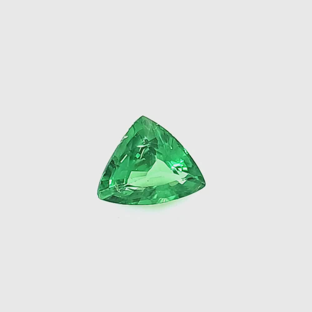 Natural Tsavorite Garnet trillion cut 