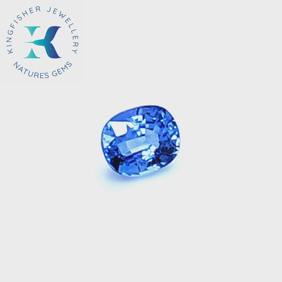 1.26 Ct Certified Blue Sapphire – VS – 6.65 x 5.01mm