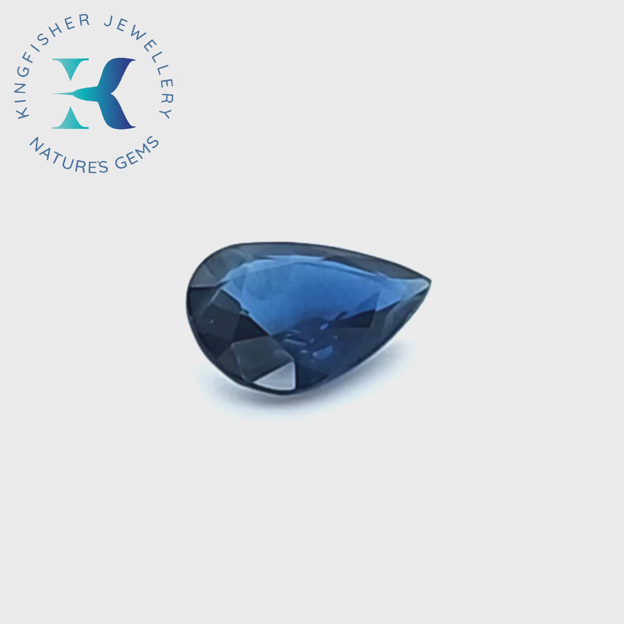 1.39 Ct Certified Blue Sapphire – VVS – 9.00 x 6.40mm