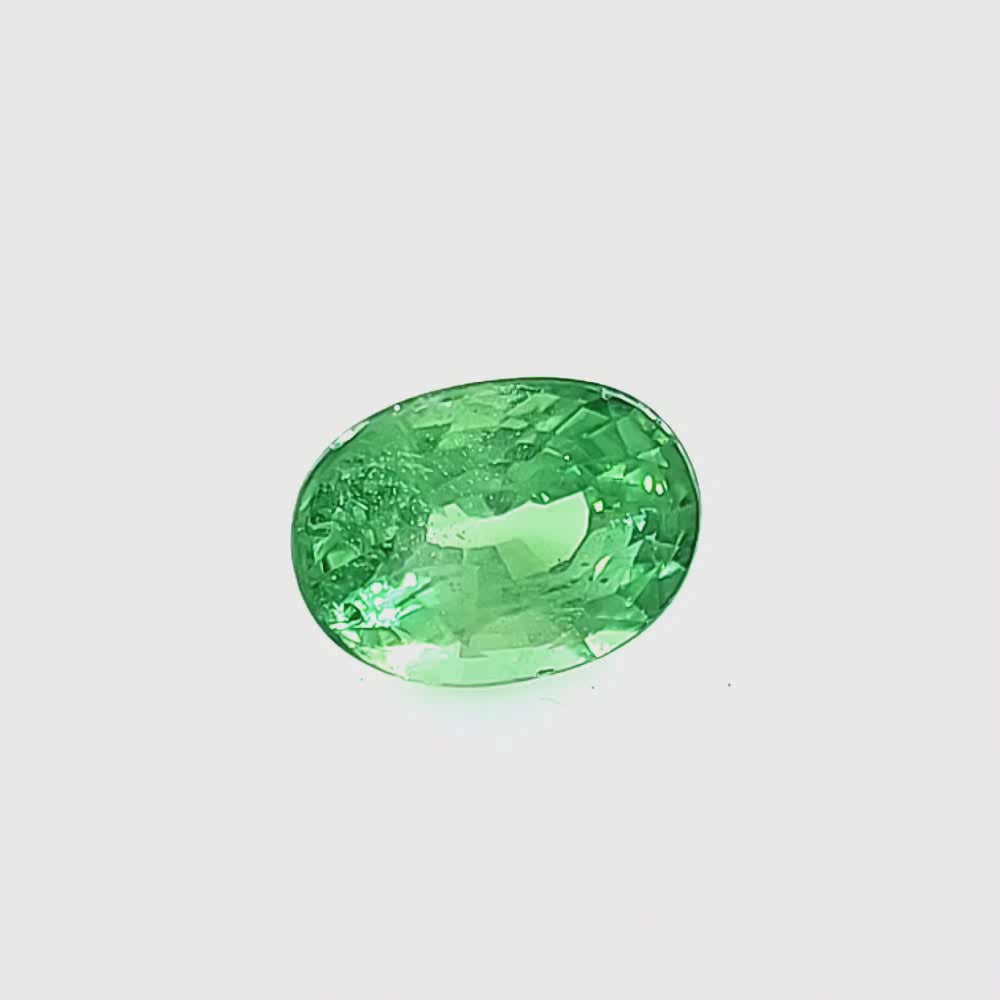 Natural Tsavorite Garnet oval cut 