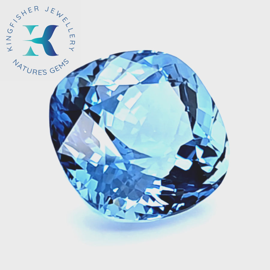 28.31 Certified Natural Aquamarine - VVS – 19.21mm