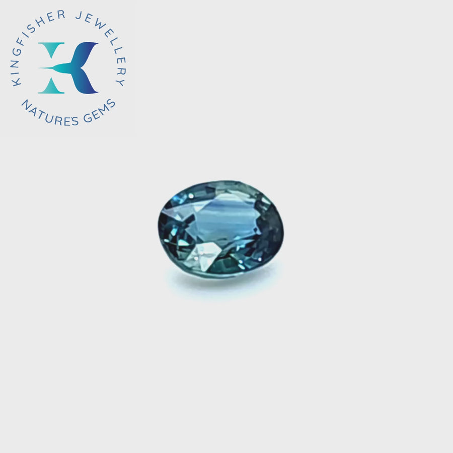 0.95 Ct Natural Teal Sapphire – VVS – 6.00 x 5.10mm