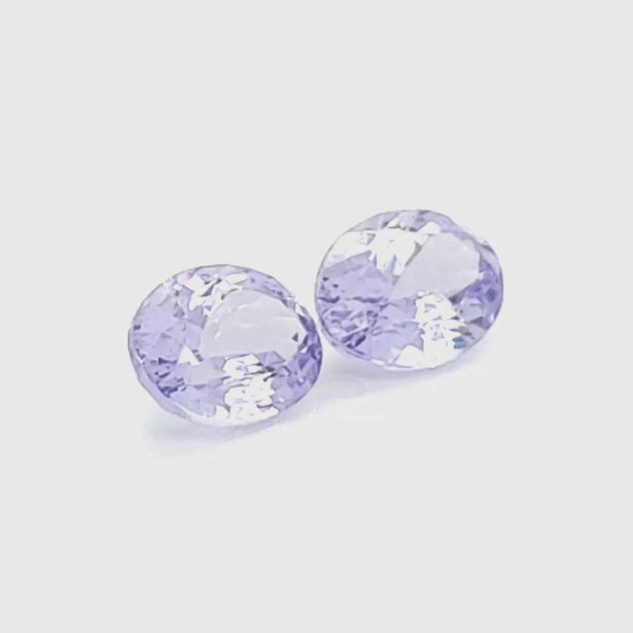 2.80 Ct Natural Tanzanite Pair - VS – 7.85mm