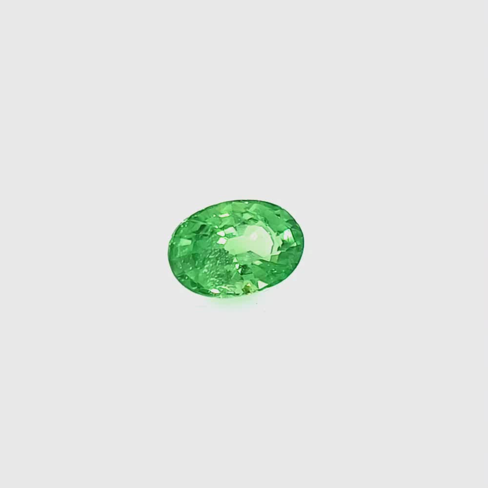 Natural Tsavorite Garnet oval cut