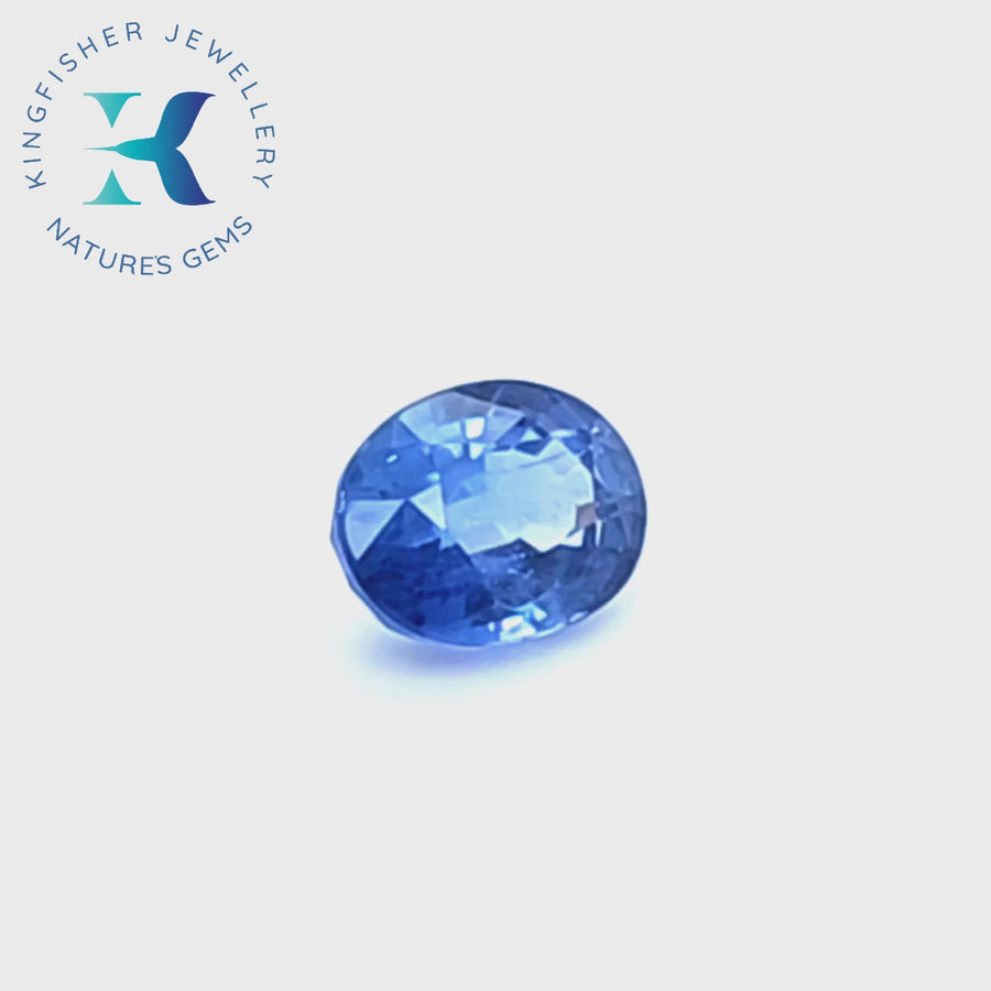 1.80 Ct Certified Blue Sapphire – SI1 – 7.60 x 5.60mm