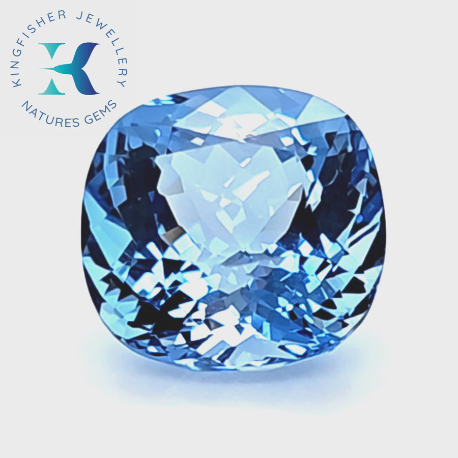 28.31 Certified Natural Aquamarine - VVS – 19.21mm