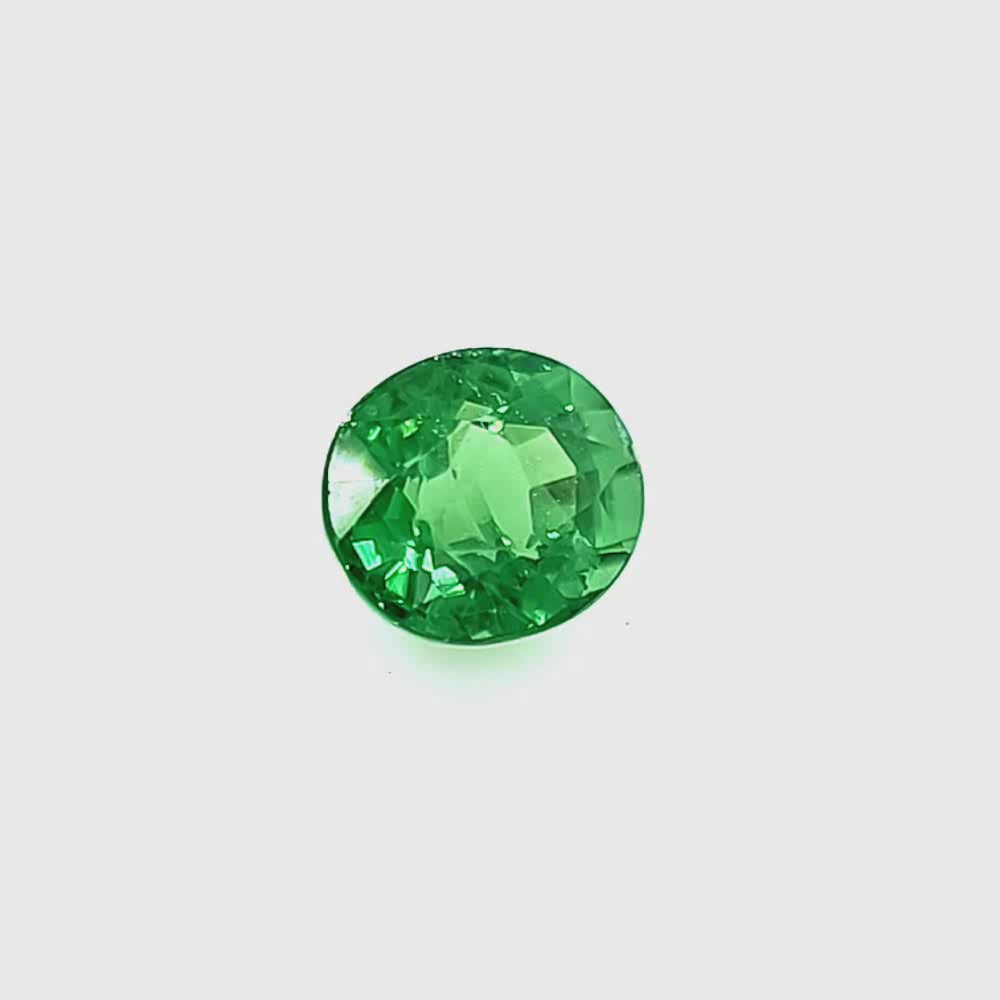 Natural Tsavorite Garnet oval cut 