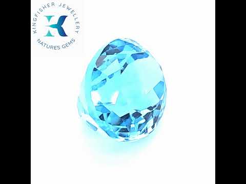 Blue Topaz Engagement Ring