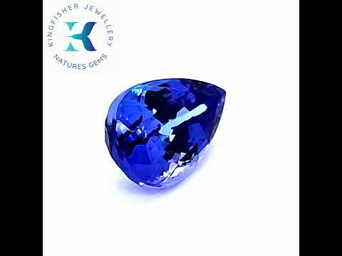 Blue Tanzanite Engagement Ring
