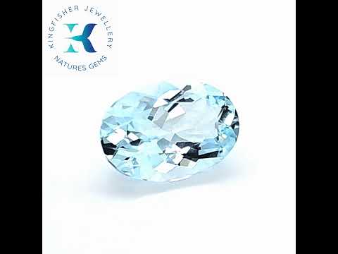 3.39 Carat Natural Aquamarine - VVS – 12.00 x 9.00mm