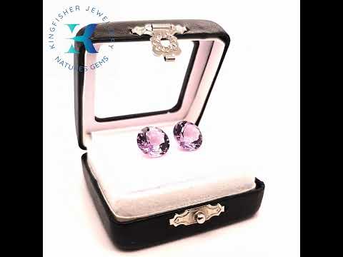 11.09 Ct Natural Amethyst Pair – VVS – 11.98mm