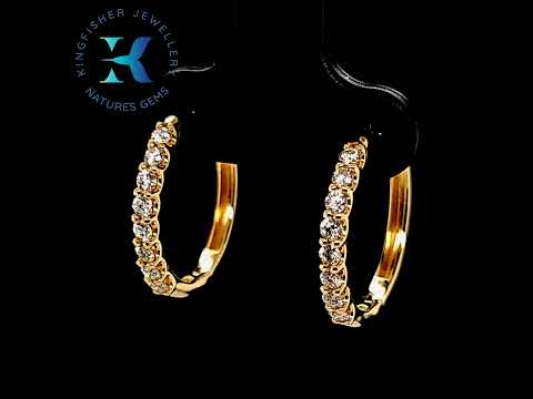 0.50 Ct Diamond Earrings in 14K Yellow Gold