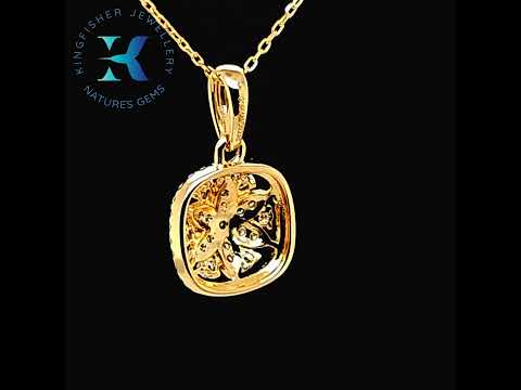 0.22 Ct Diamond Pendant – 14K Gold – 17.00 x 10.00mm