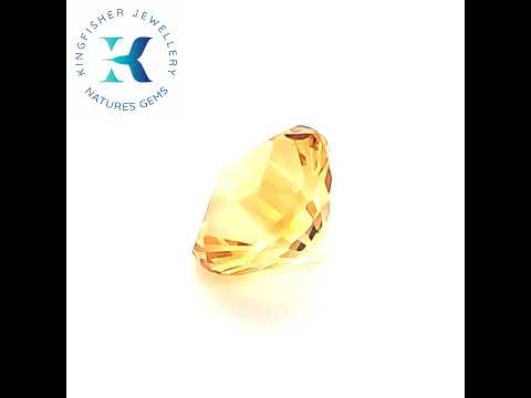 3.50 Ct Natural Citrine - VVS - 10.00mm