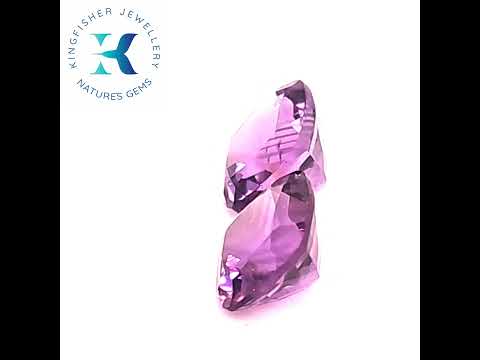 4.30 Ct Natural Amethyst Pair – VS – 8.22mm