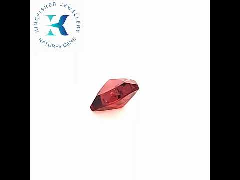 Red Almandine Garnet Engagement Ring
