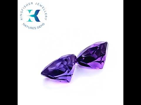 3.30 Ct Natural Amethyst Pair – VVS – 8.00mm