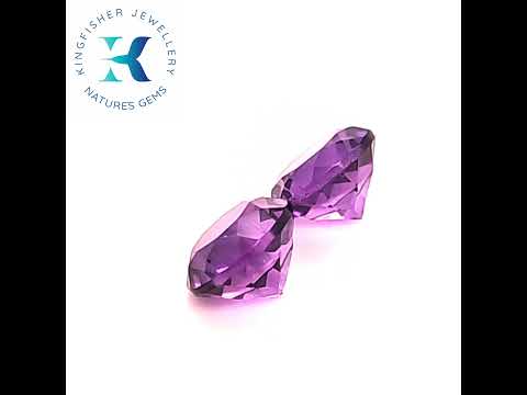 2.59 Ct Natural Amethyst Pair – VS – 7.05mm
