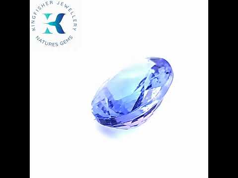 Blue Tanzanite Engagement Ring