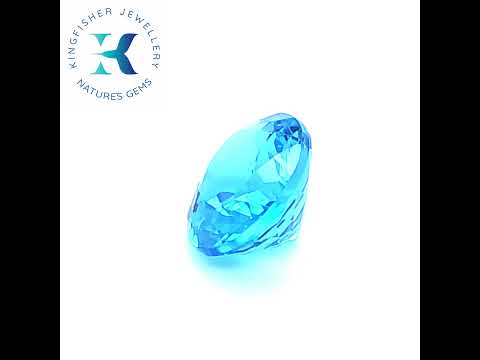 6.56 Ct Natural Swiss blue Topaz - VVS – 12.60 x 10.10mm