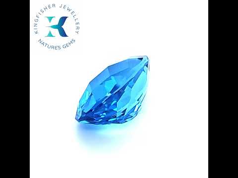 7.78 Ct Natural Swiss blue Topaz - VVS – 14.20 x 9.70mm