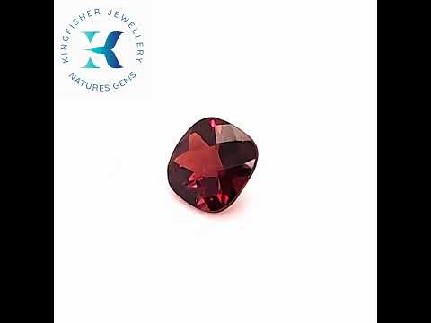Red Rhodolite Garnet Engagement Ring