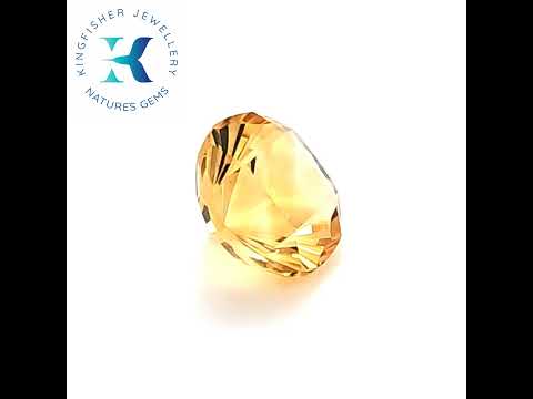 3.50 Ct Natural Citrine - VVS - 10.00mm