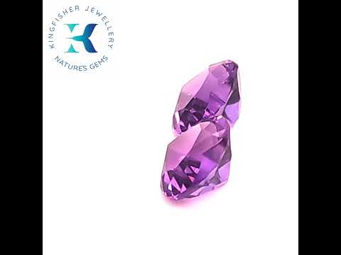 3.29 Ct Natural Amethyst Pair – VVS – 8.00mm