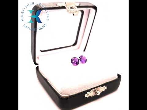 2.59 Ct Natural Amethyst Pair – VS – 7.05mm