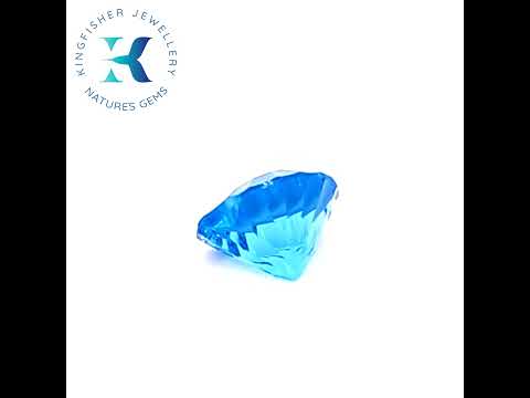 Natural Swiss blue Topaz – 4.21 Ct VVS – 10.00mm