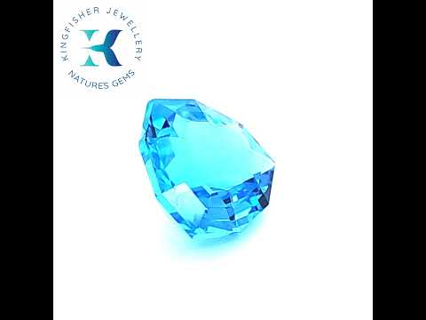 5.88 Ct Natural Swiss blue Topaz - VVS – 11.50mm