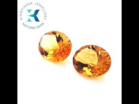 3.23 Natural Citrine Pair - VVS – 9.00 x 7.00mm