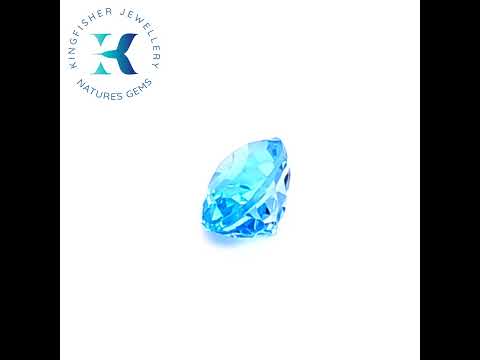 Natural Swiss blue Topaz – 3.77 Ct VVS – 10.04 x 7.97mm