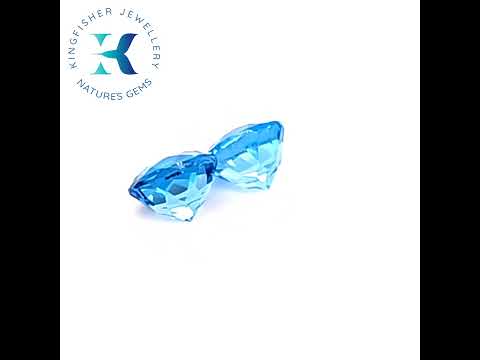 Natural Swiss blue Topaz – 3.42 Ct VVS – 7.00mm