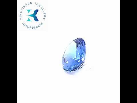 Blue Tanzanite Engagement Ring