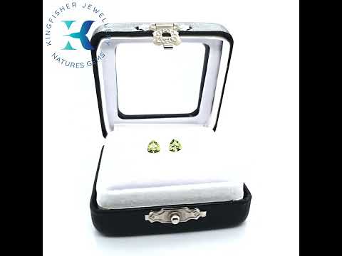 Green Peridot Engagement Ring