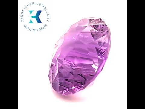 Certified 14.58 Ct Natural Amethyst – SI – 20.30 x 14.07mm