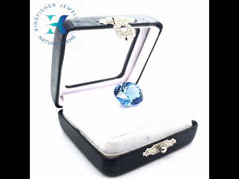 7.	Premium Brazilian Aquamarine with attractive face-up appearance
