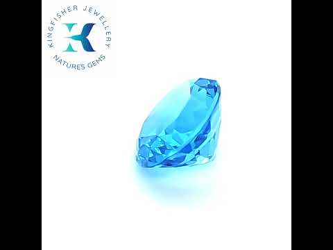 5.70 Ct Natural Swiss Blue Topaz - VVS – 12.00 x 10.00mm