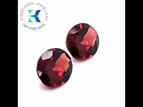 Red Almandine Garnet Engagement Ring