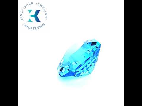 5.88 Ct Natural Swiss blue Topaz - VVS – 11.50mm