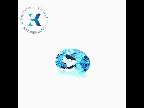 Blue Topaz Engagement Ring