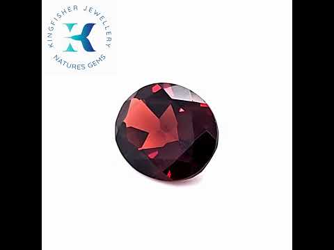 Red Almandine Garnet Engagement Ring