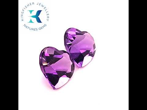3.29 Ct Natural Amethyst Pair – VVS – 8.00mm