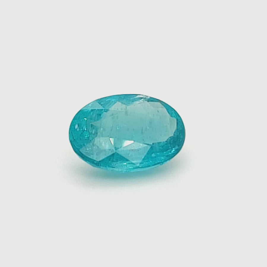 Certified 3.25 Ct Apatite Oval Cut – SI – No Treatment - 11.24mm