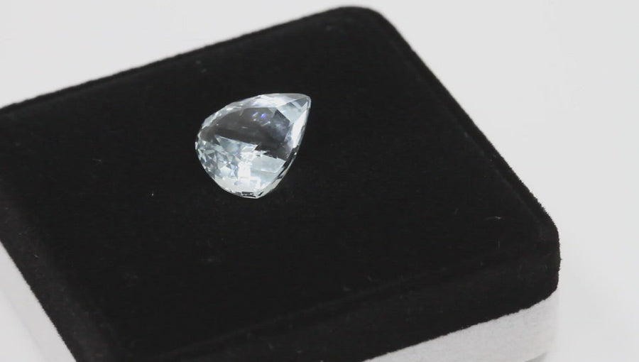 7.43 Ct Natural Aquamarine Trillian cut -AA – 13.55mm