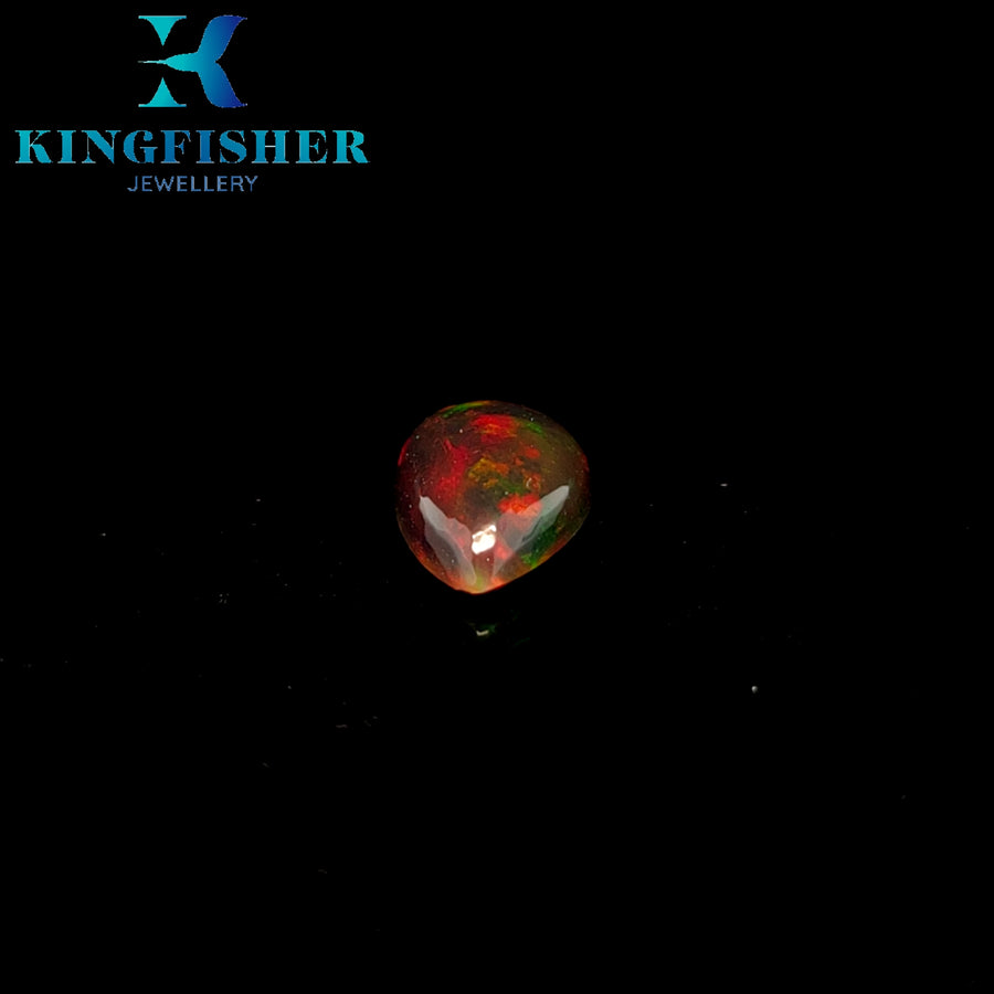 2.13 Ct Solid Smoked Welo opal with fire – Brilliant colours AAA - 12.60mm