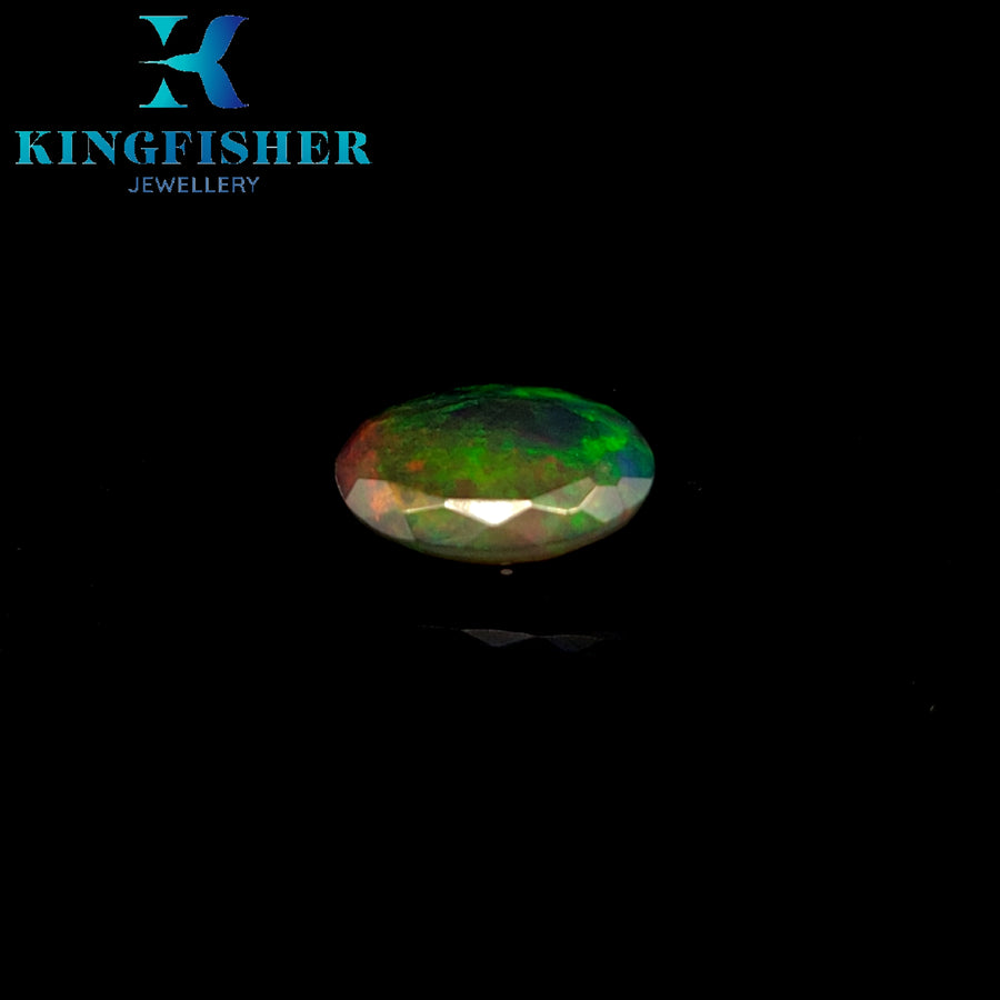 2.43 Ct Solid Smoked Welo opal – Brilliant colours AAA - 13.10mm